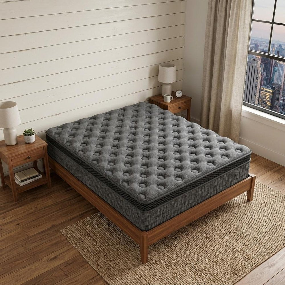 14" Twin Lumbar Support Memory Foam Hybrid Mattress