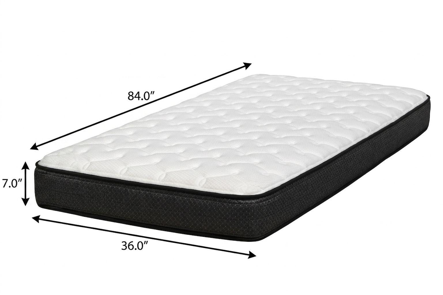 7" Split California King Foam Plush Foam Mattress