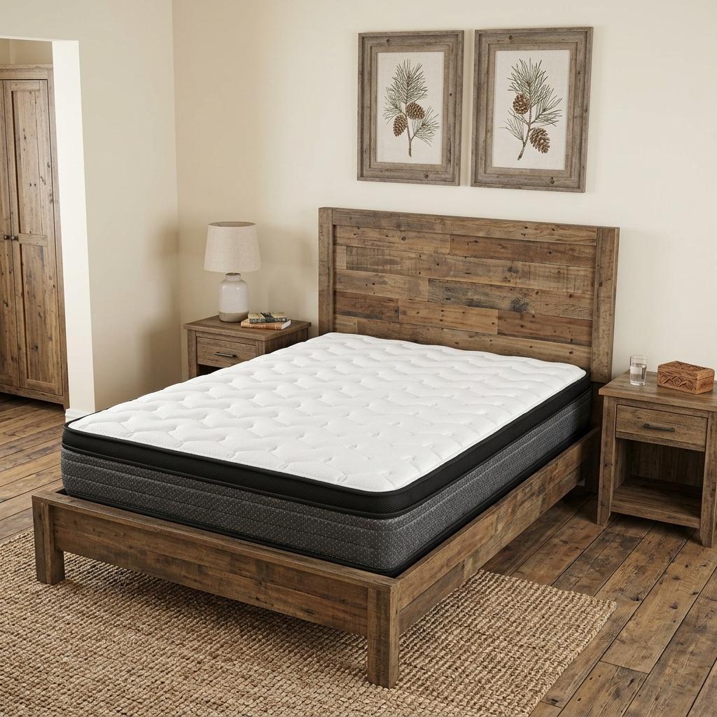 9" Full Double Foam Medium Euro Top Foam Mattress