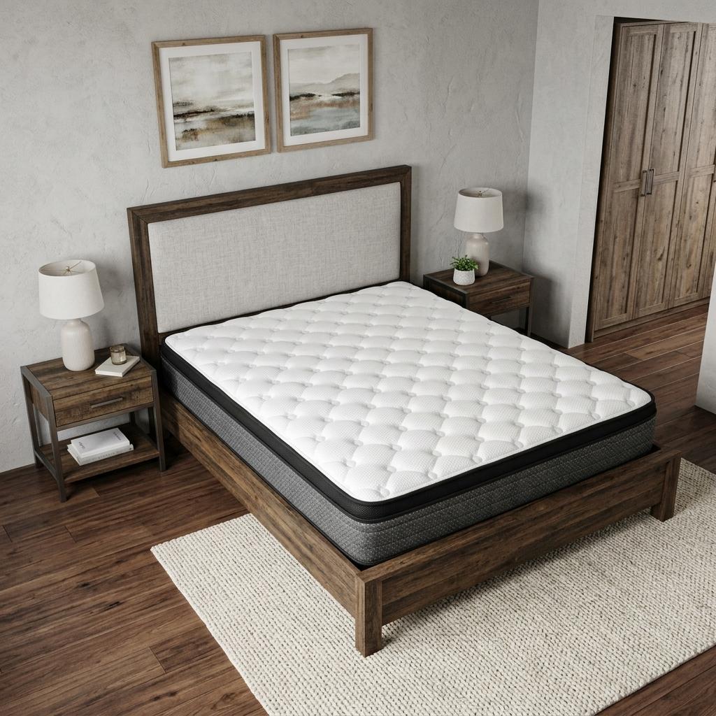 9" Split California King Foam Medium Euro Top Foam Mattress