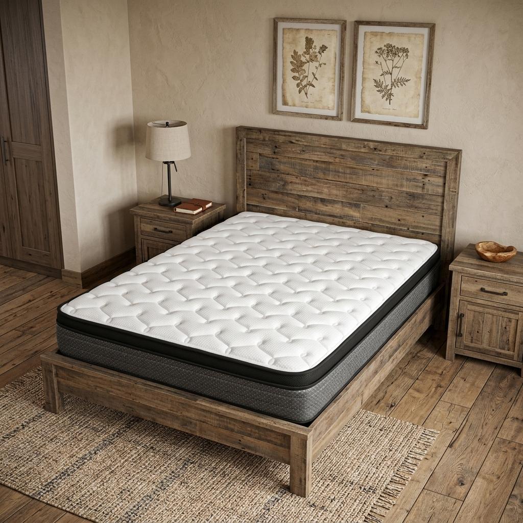9" Queen Foam Medium Euro Top Foam Mattress