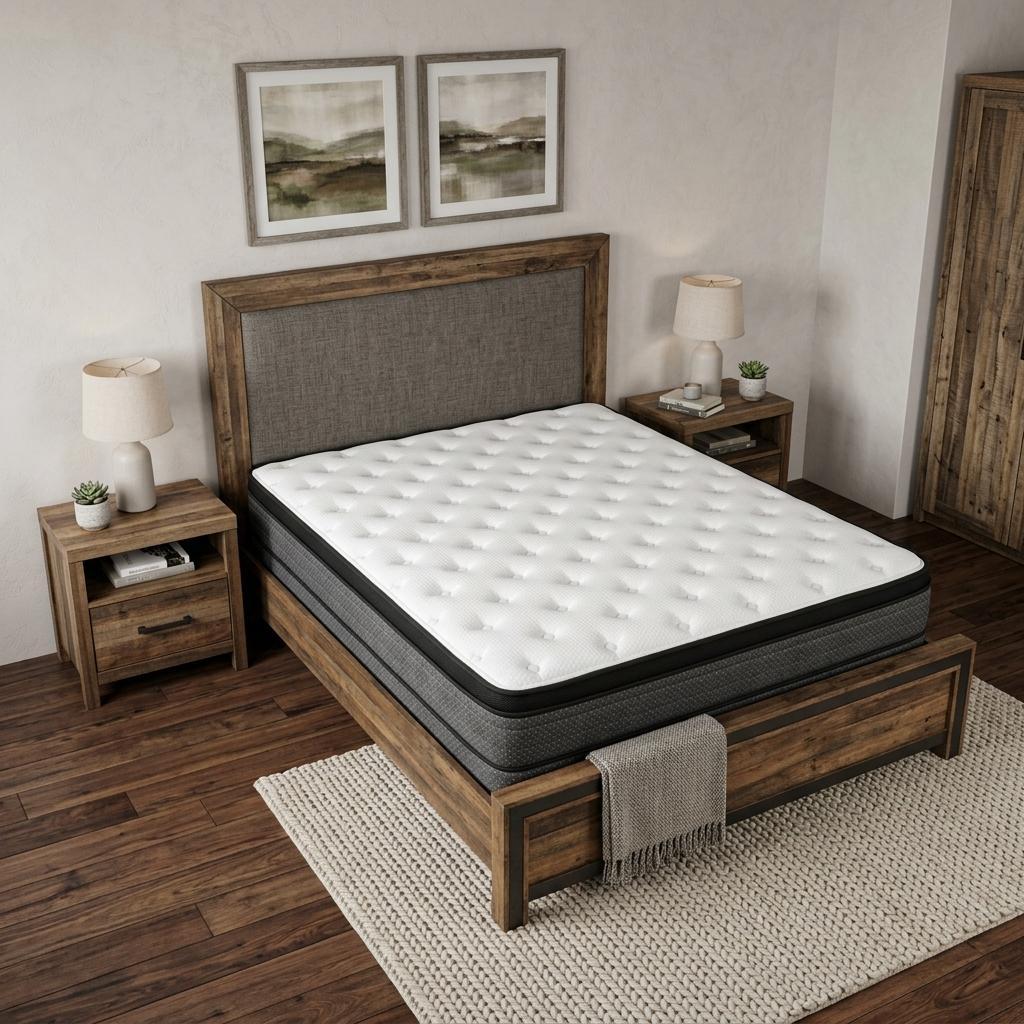 9" King Foam Medium Euro Top Foam Mattress
