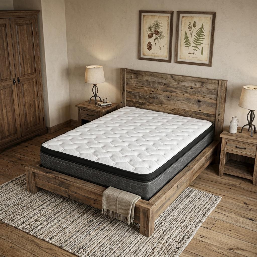 9" California King Foam Medium Euro Top Foam Mattress