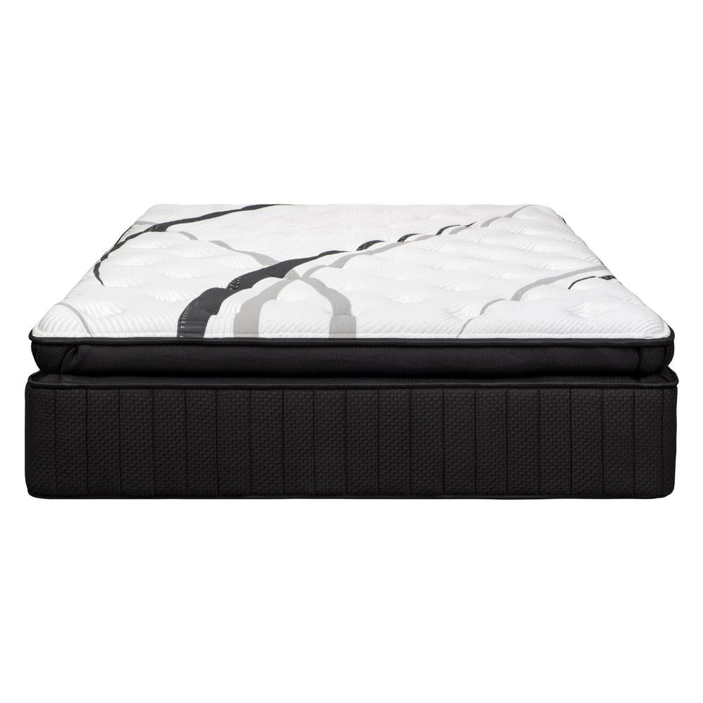 16" Graphite And Titanium Infused Short Queen 60 x 74 Gel Memory Foam Ultra plush Hybrid Mattress
