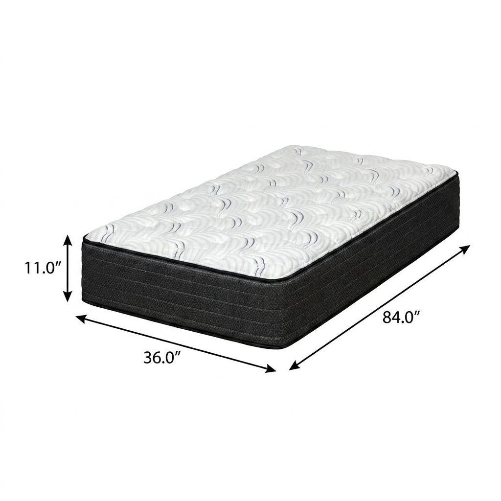 11" Split California King Foam Extra Firm Hybrid Mattress