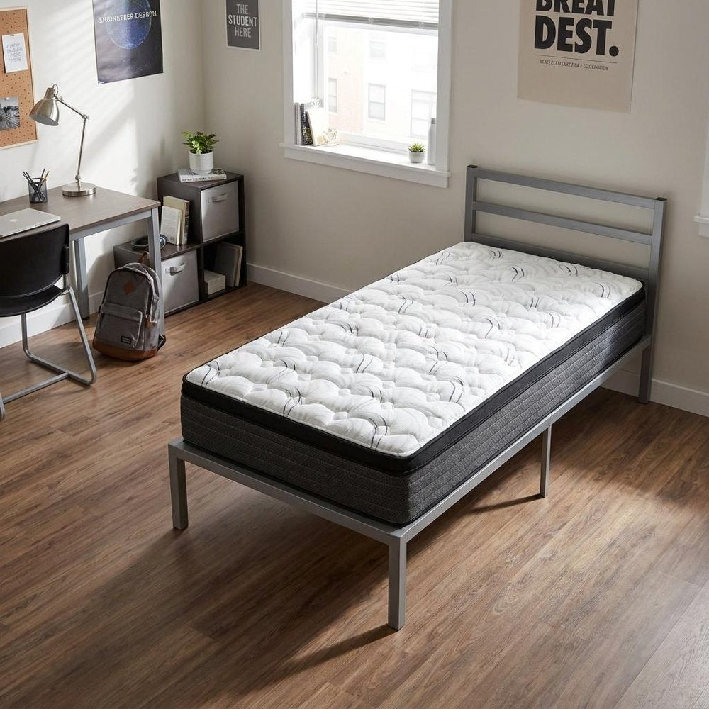 12" Twin Foam Plush Euro Top Hybrid Mattress