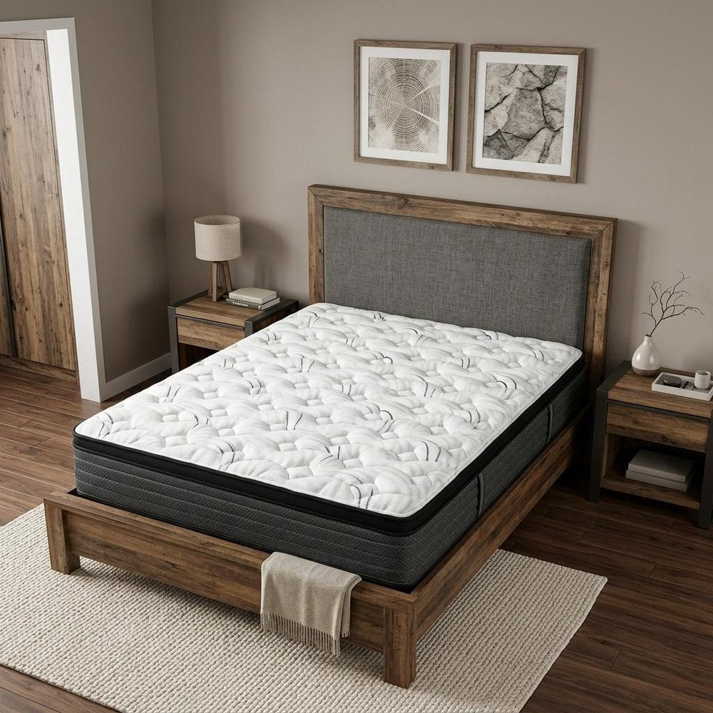 12" Twin Foam Plush Euro Top Hybrid Mattress
