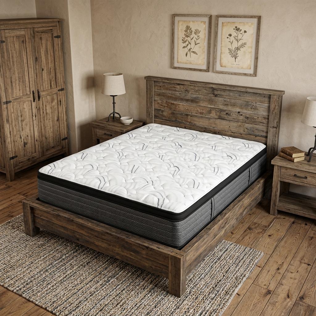 12" Split California King Foam Plush Euro Top Hybrid Mattress