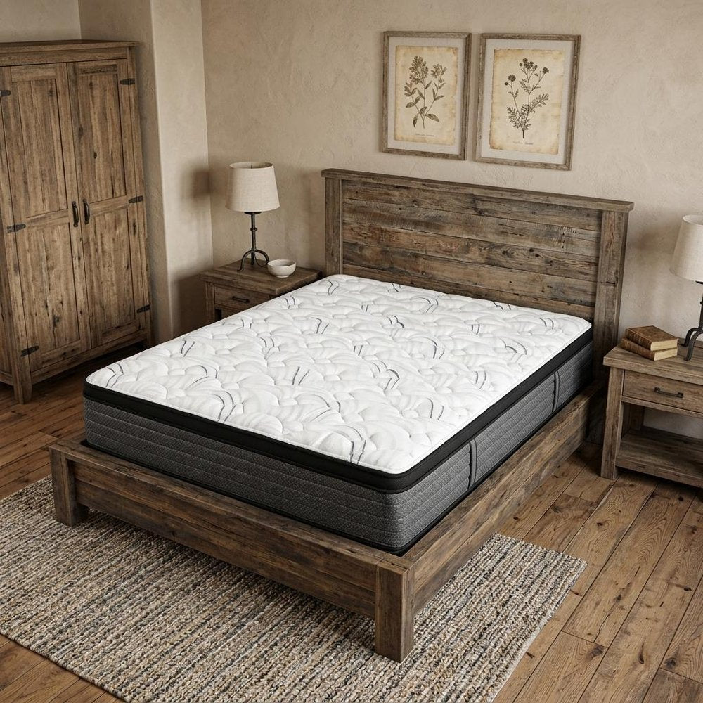 12" Twin Foam Plush Euro Top Hybrid Mattress
