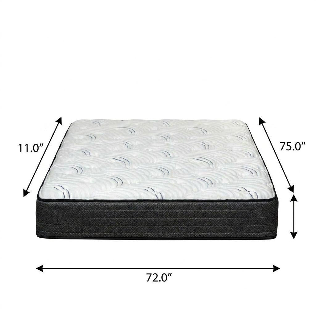 11" Short King 72 x 75 Foam Medium Hybrid Mattress