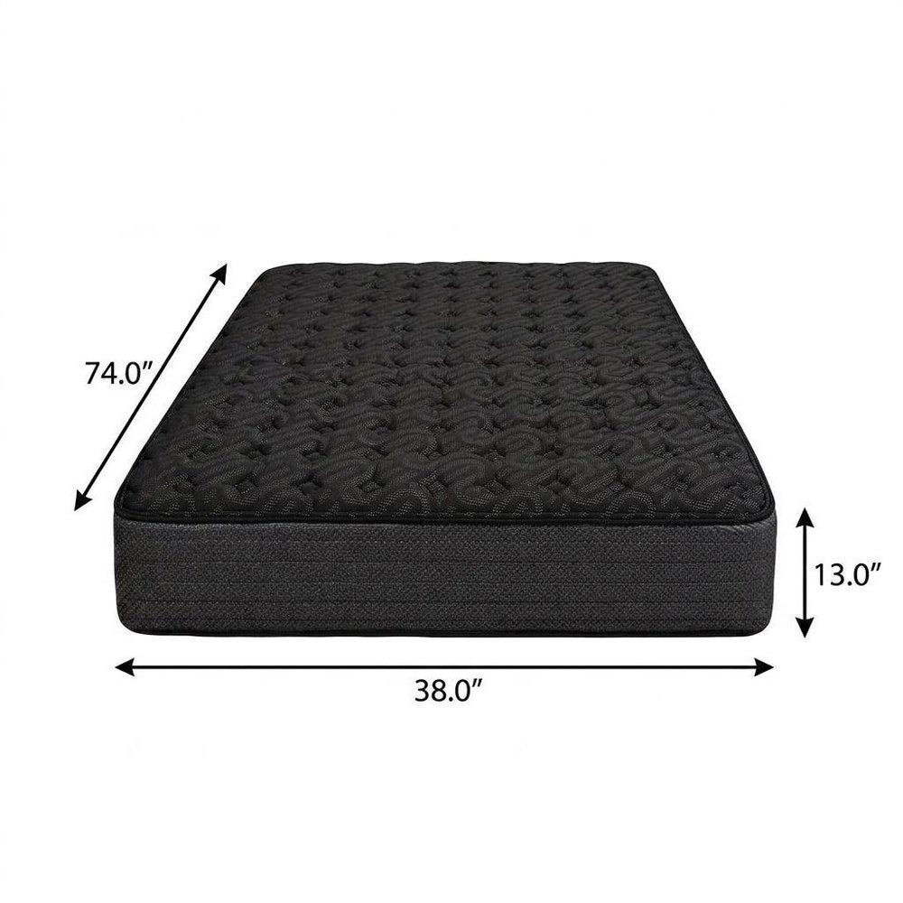 13" Copper Infused Twin Gel Memory Foam Extra Firm Hybrid Mattress