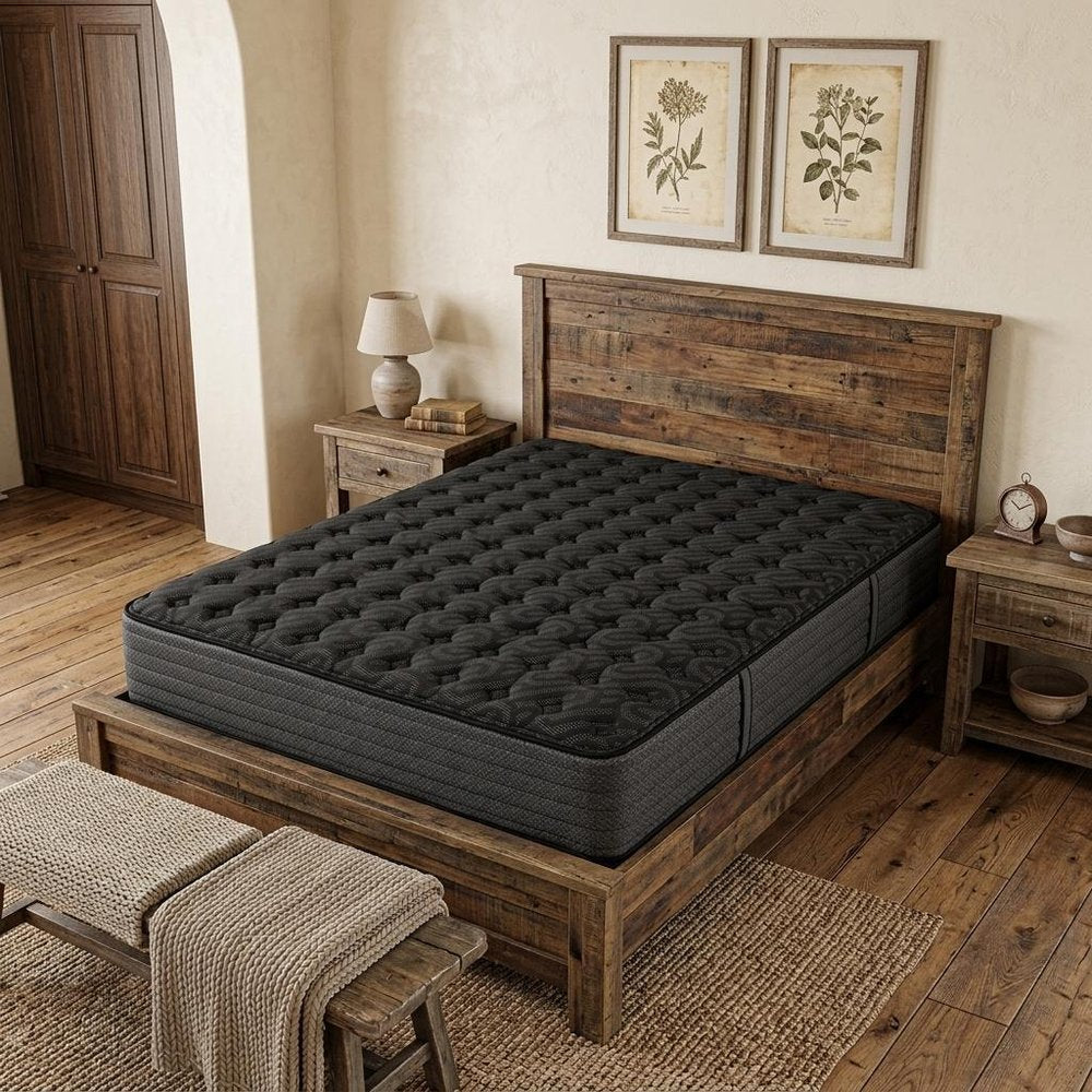 13" Copper Infused Twin Gel Memory Foam Extra Firm Hybrid Mattress