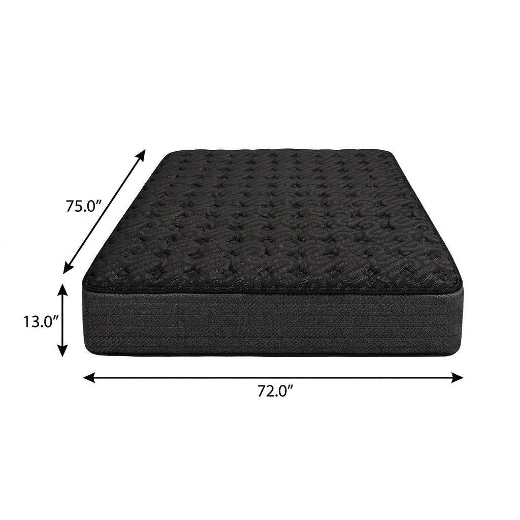 13" Copper Infused Short King 72 x 75 Gel Memory Foam Extra Firm Hybrid Mattress