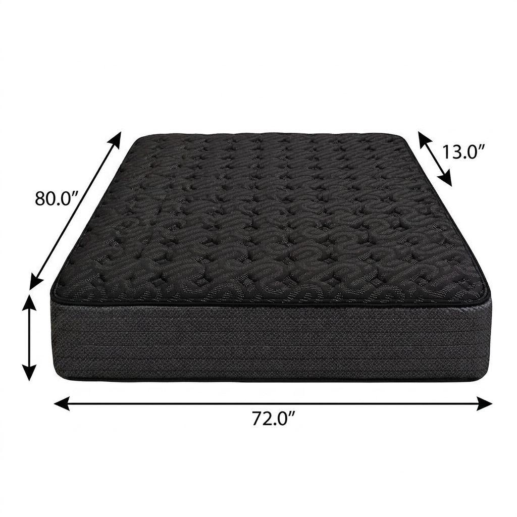 13" Copper Infused RV King 72 x 80 Gel Memory Foam Extra Firm Hybrid Mattress