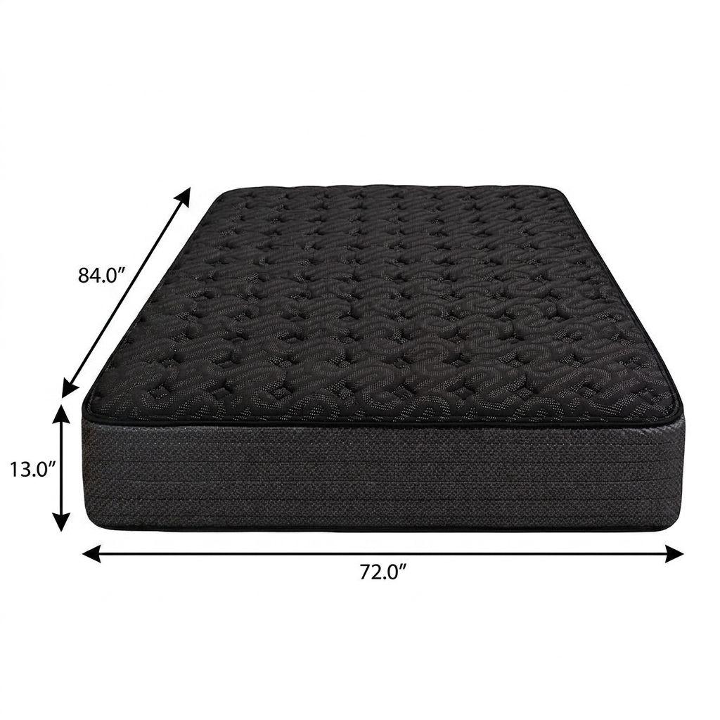 13" Copper Infused California King Gel Memory Foam Extra Firm Hybrid Mattress