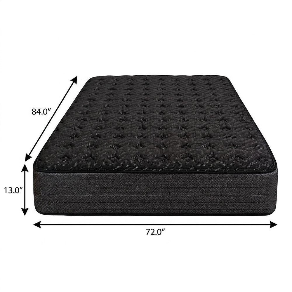 13" Copper Infused Twin Gel Memory Foam Extra Firm Hybrid Mattress