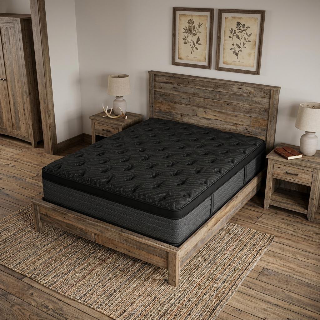 14" Copper Infused Split California King Gel Memory Foam Plush Euro Top Hybrid Mattress
