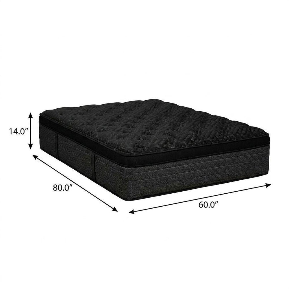 14" Copper Infused Twin Gel Memory Foam Plush Euro Top Hybrid Mattress