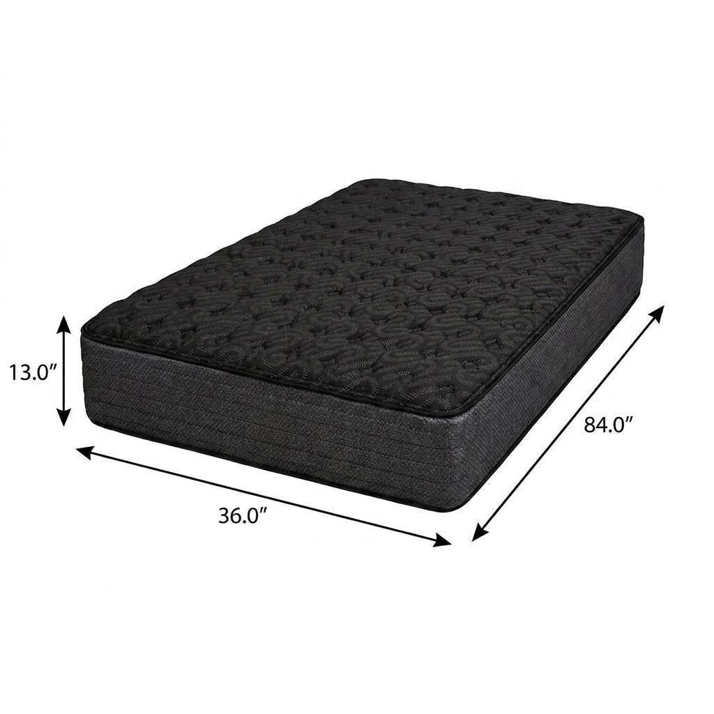 13" Copper Infused Split California King Gel Memory Foam Firm Hybrid Mattress