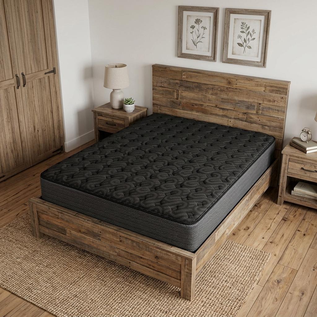 13" Copper Infused Split California King Gel Memory Foam Firm Hybrid Mattress