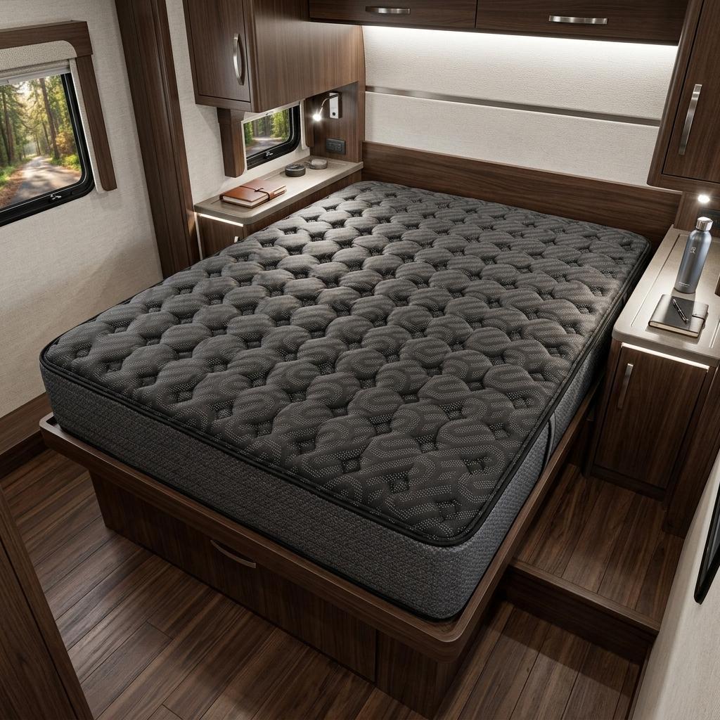 13" Copper Infused RV King 72 x 80 Gel Memory Foam Firm Hybrid Mattress