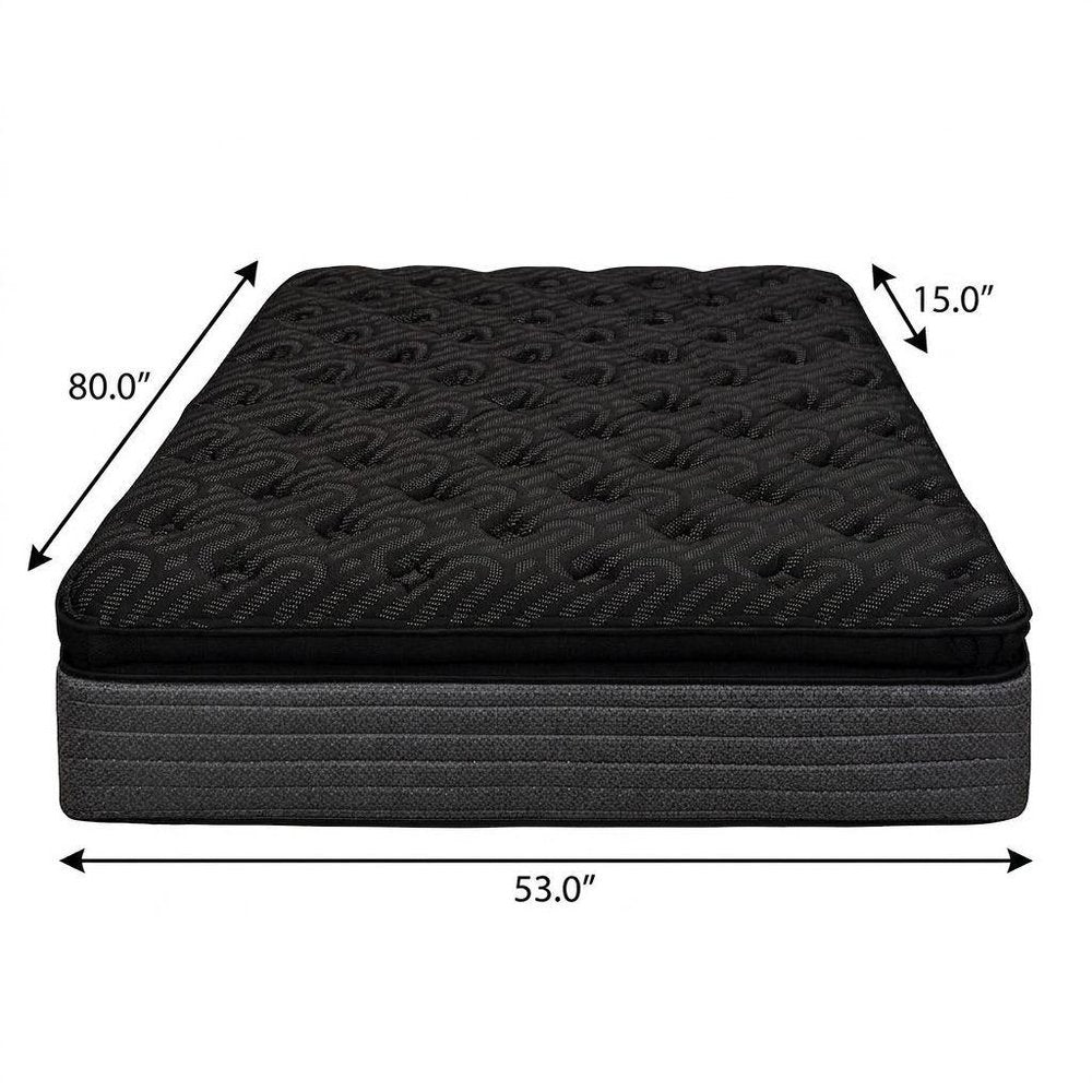 15" Copper Infused Twin Gel Memory Foam Ultra plush Hybrid Mattress