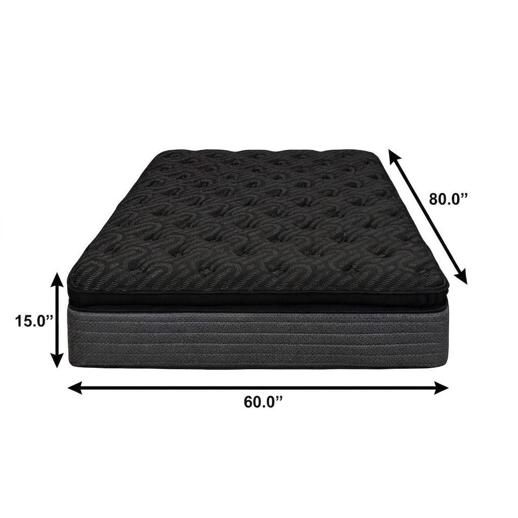 15" Copper Infused Queen Gel Memory Foam Ultra plush Hybrid Mattress