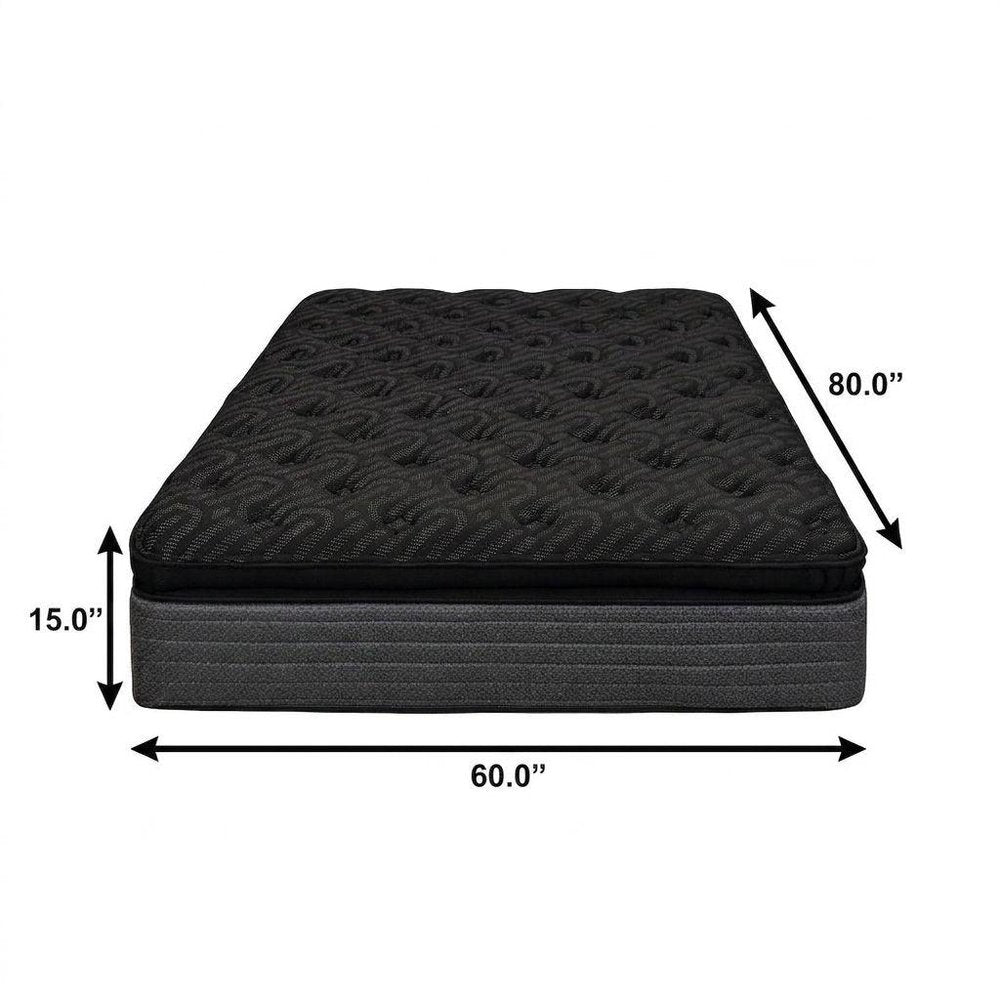 15" Copper Infused Twin Gel Memory Foam Ultra plush Hybrid Mattress