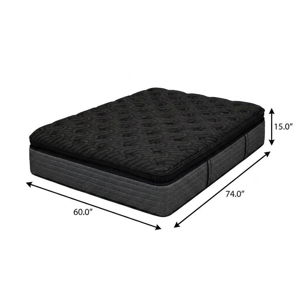 15" Copper Infused Twin Gel Memory Foam Ultra plush Hybrid Mattress