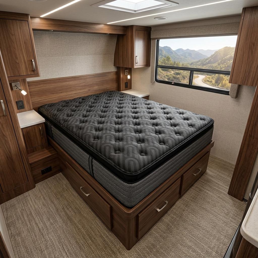 15" Copper Infused Short Queen 60 x 74 Gel Memory Foam Ultra plush Hybrid Mattress