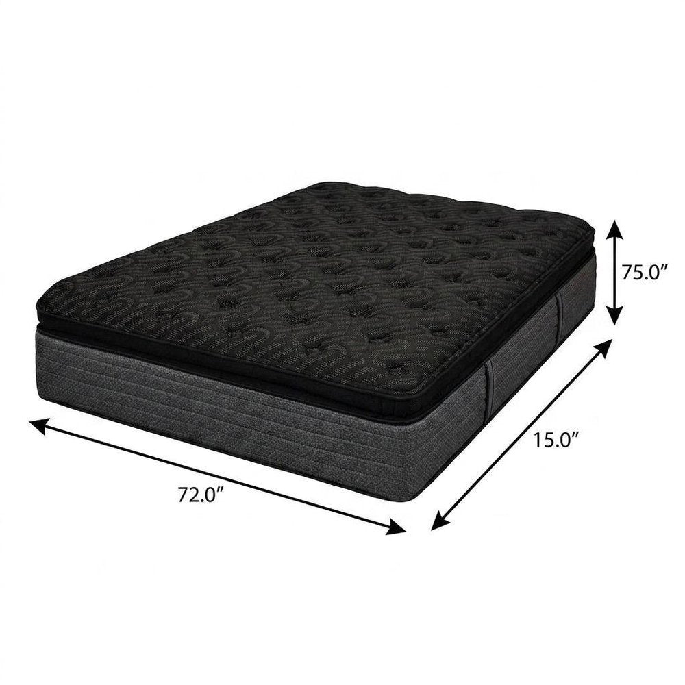 15" Copper Infused Twin Gel Memory Foam Ultra plush Hybrid Mattress