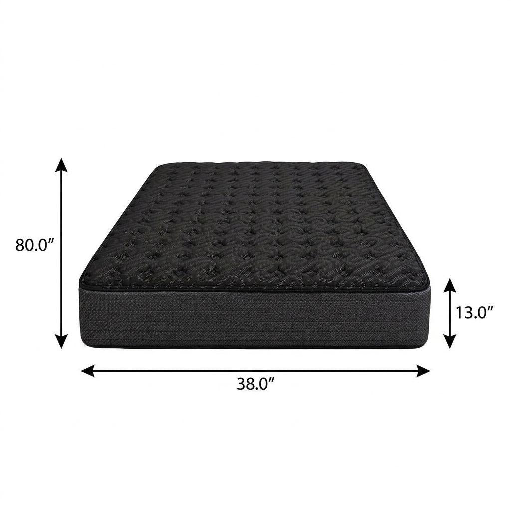 13" Copper Infused Twin XL Gel Memory Foam Medium Hybrid Mattress