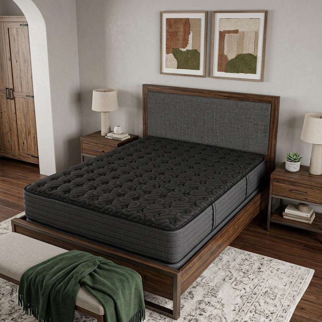 13" Copper Infused California King Gel Memory Foam Medium Hybrid Mattress
