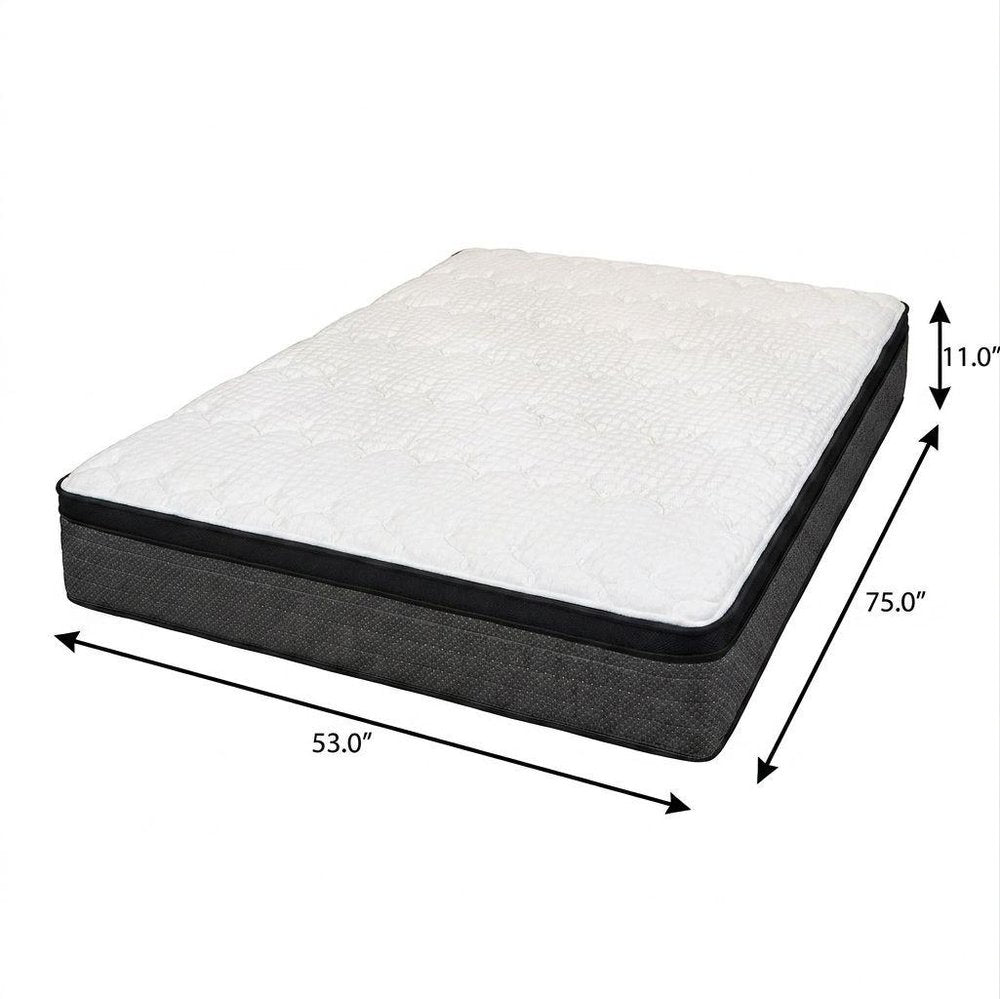 11" Twin Foam Plush Euro Top Hybrid Mattress