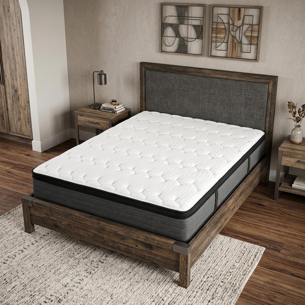 11" King Foam Plush Euro Top Hybrid Mattress