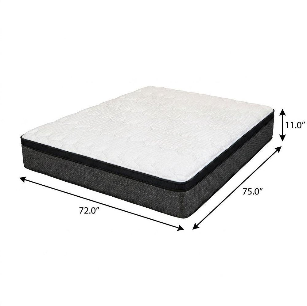 11" Twin Foam Plush Euro Top Hybrid Mattress