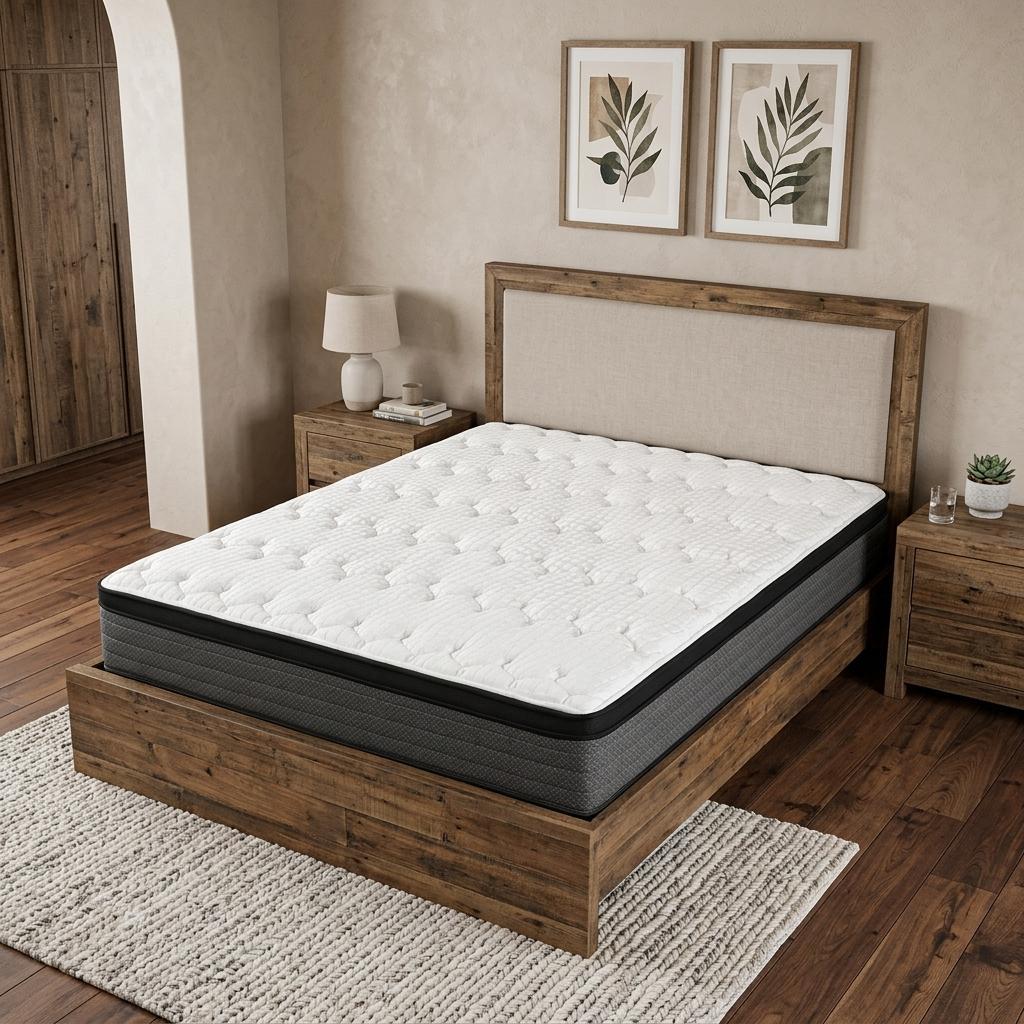 11" California King Foam Plush Euro Top Hybrid Mattress
