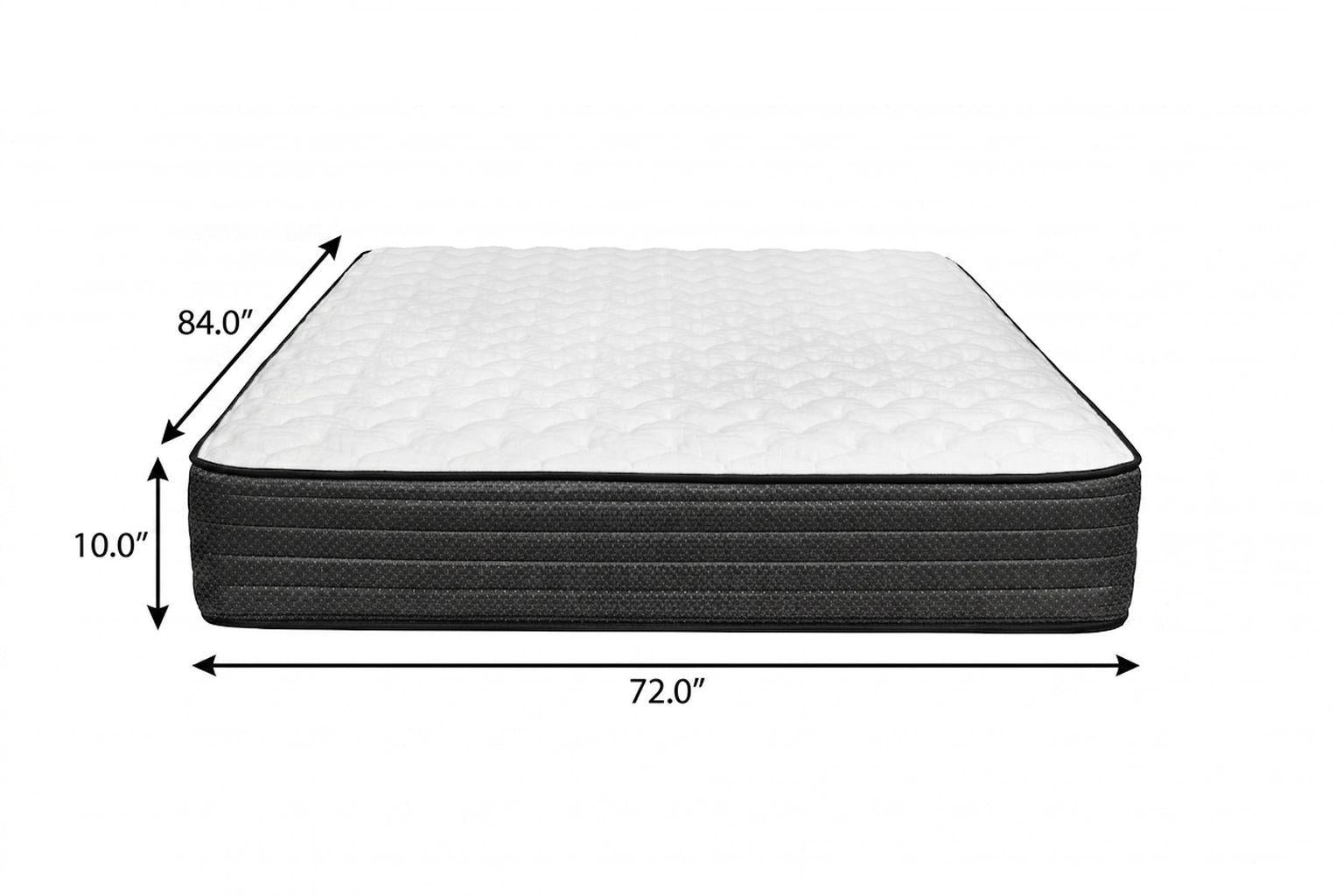 10" California King Foam Medium Hybrid Mattress