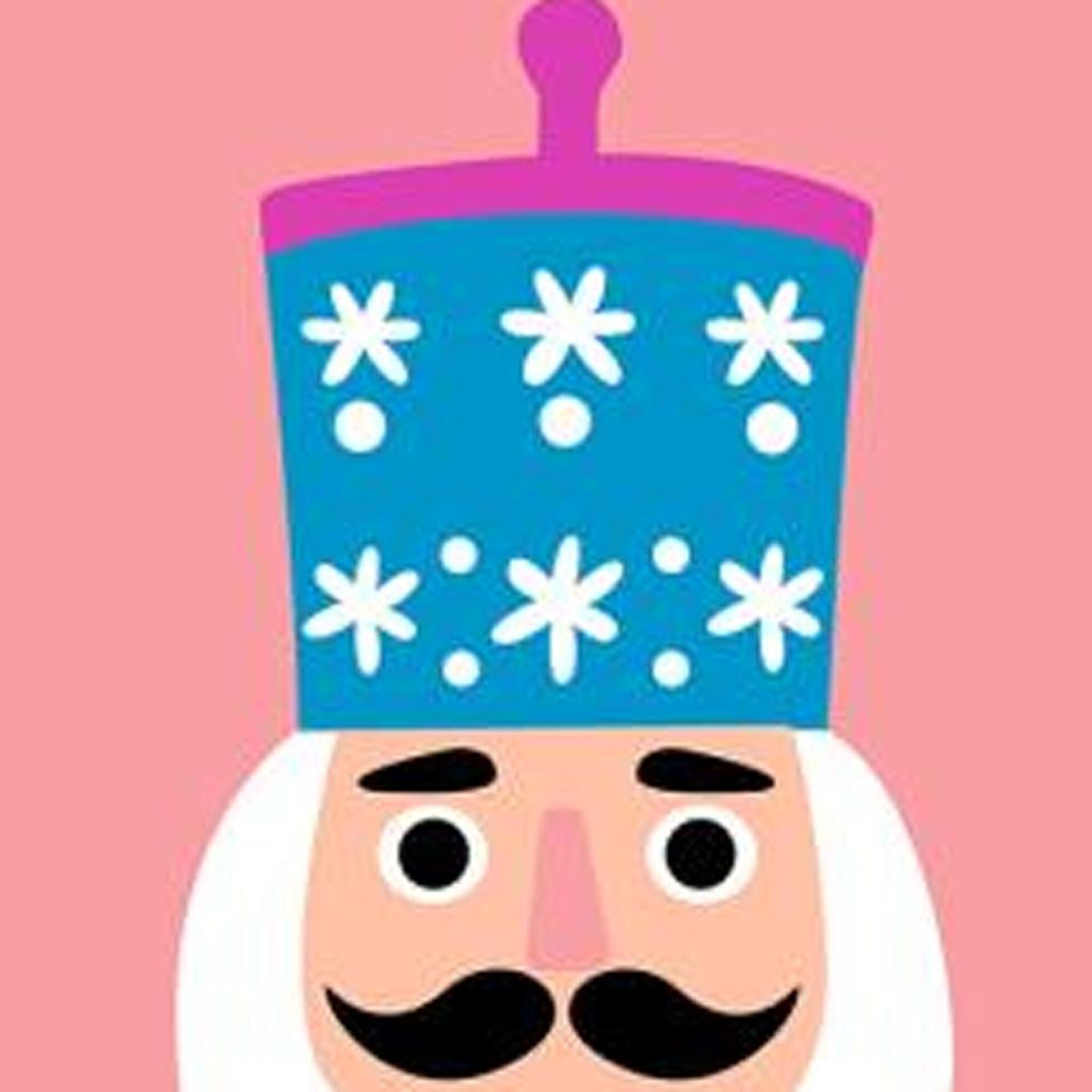 47" Blue And Pink Solid Wood Tis The Season Christmas Nutcracker Porch Sign