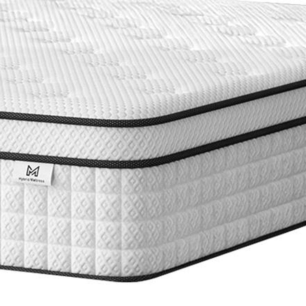 10" Full Double Gel Memory Foam Medium Check Hybrid Mattress