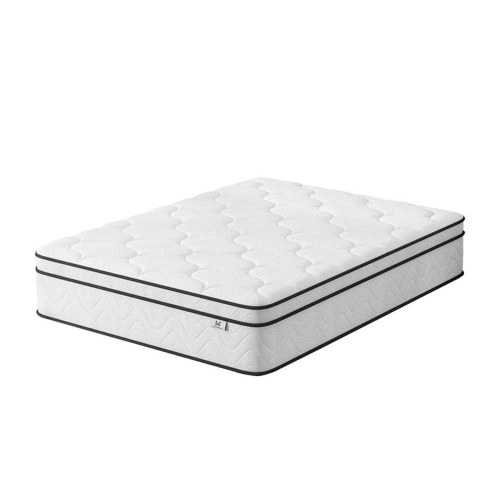10" Twin Gel Memory Foam Medium Chevron Hybrid Mattress