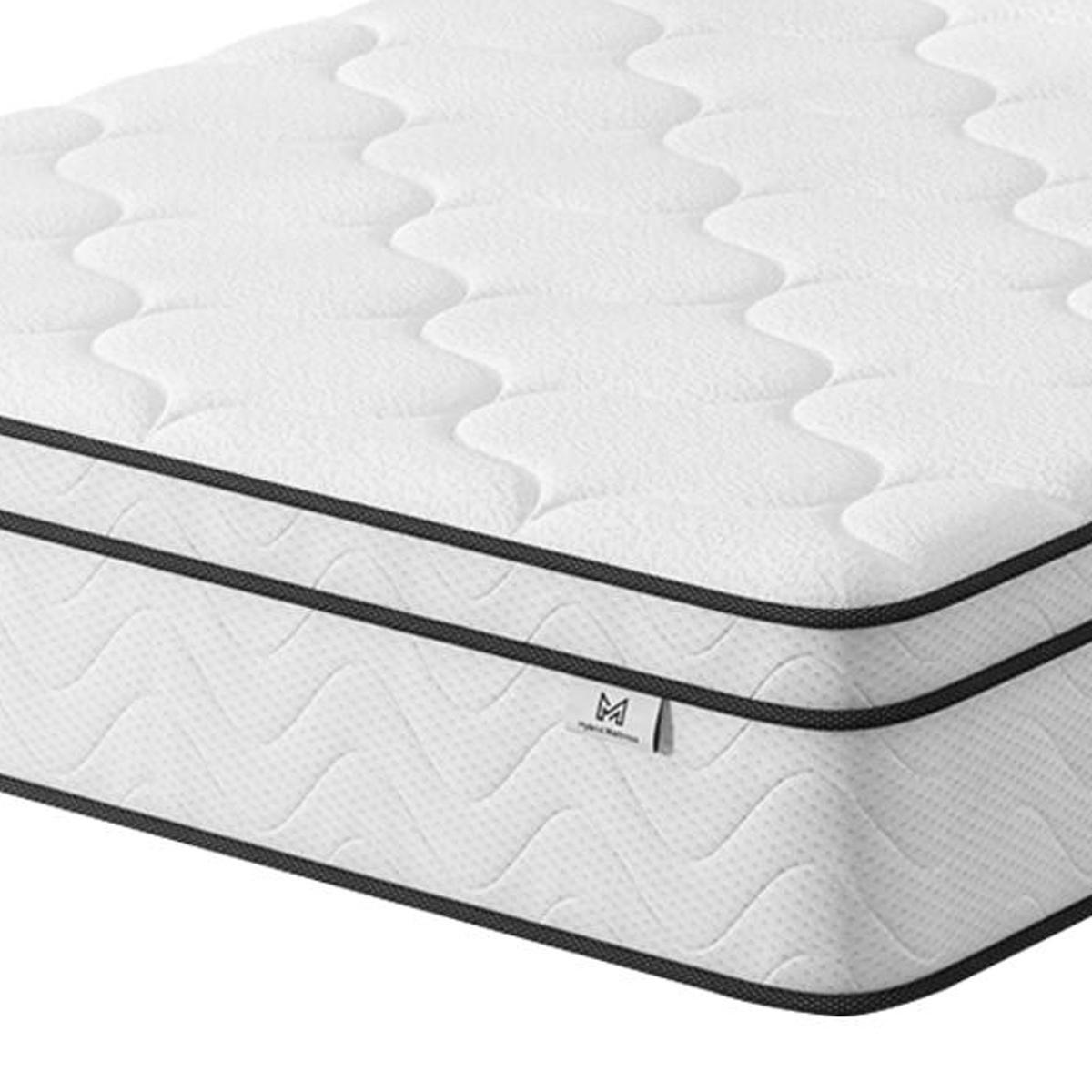 10" Queen Gel Memory Foam Medium Chevron Hybrid Mattress