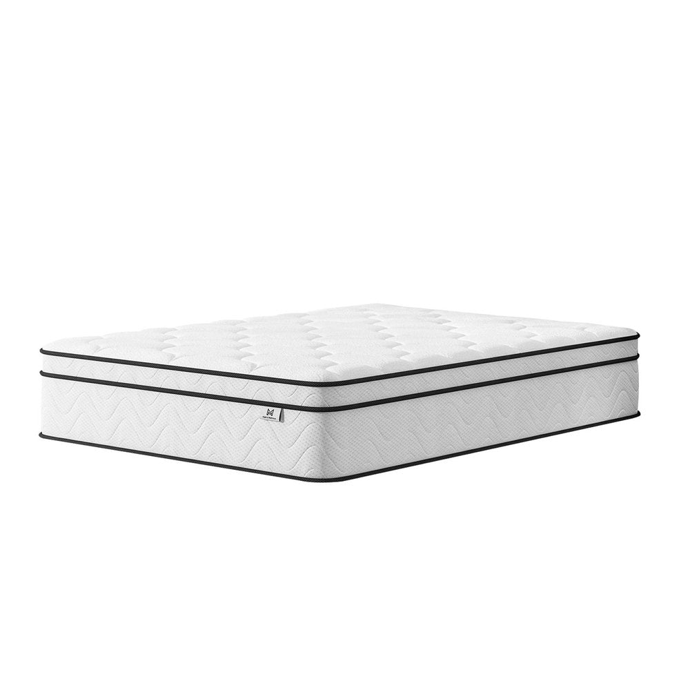 12" Twin Gel Memory Foam Medium Chevron Hybrid Mattress