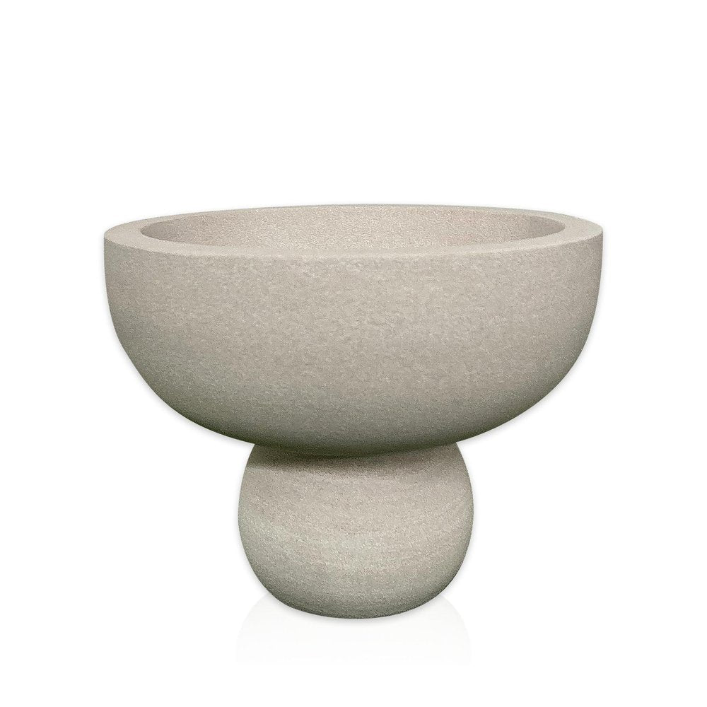 6" Cream Stone Decorative Bowl