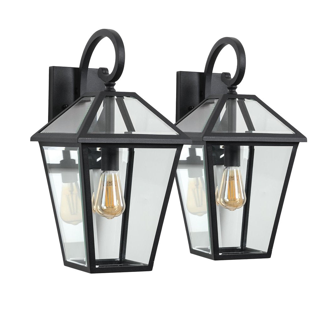 Black Transparent Outdoor Hanging Light