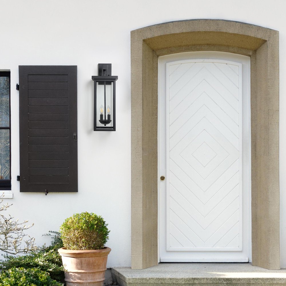 Black Transparent Outdoor Hanging Light