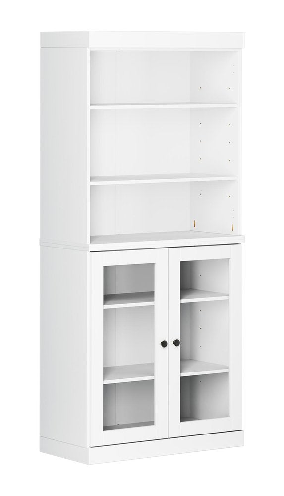 72" White Solid Wood Two Door Pantry Or Storage Closet