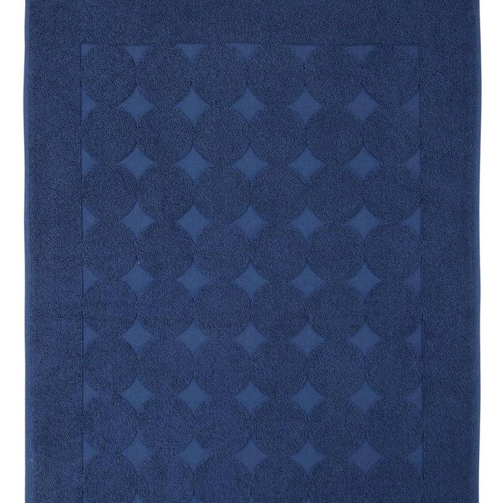 24" X 35" White Tone on Tone Polka Dot Turkish Cotton Bath Rug