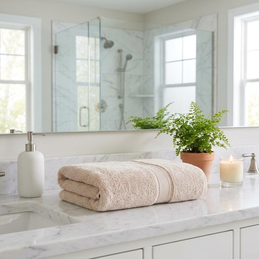 White Turkish Cotton 40" X 60" Bath Sheet