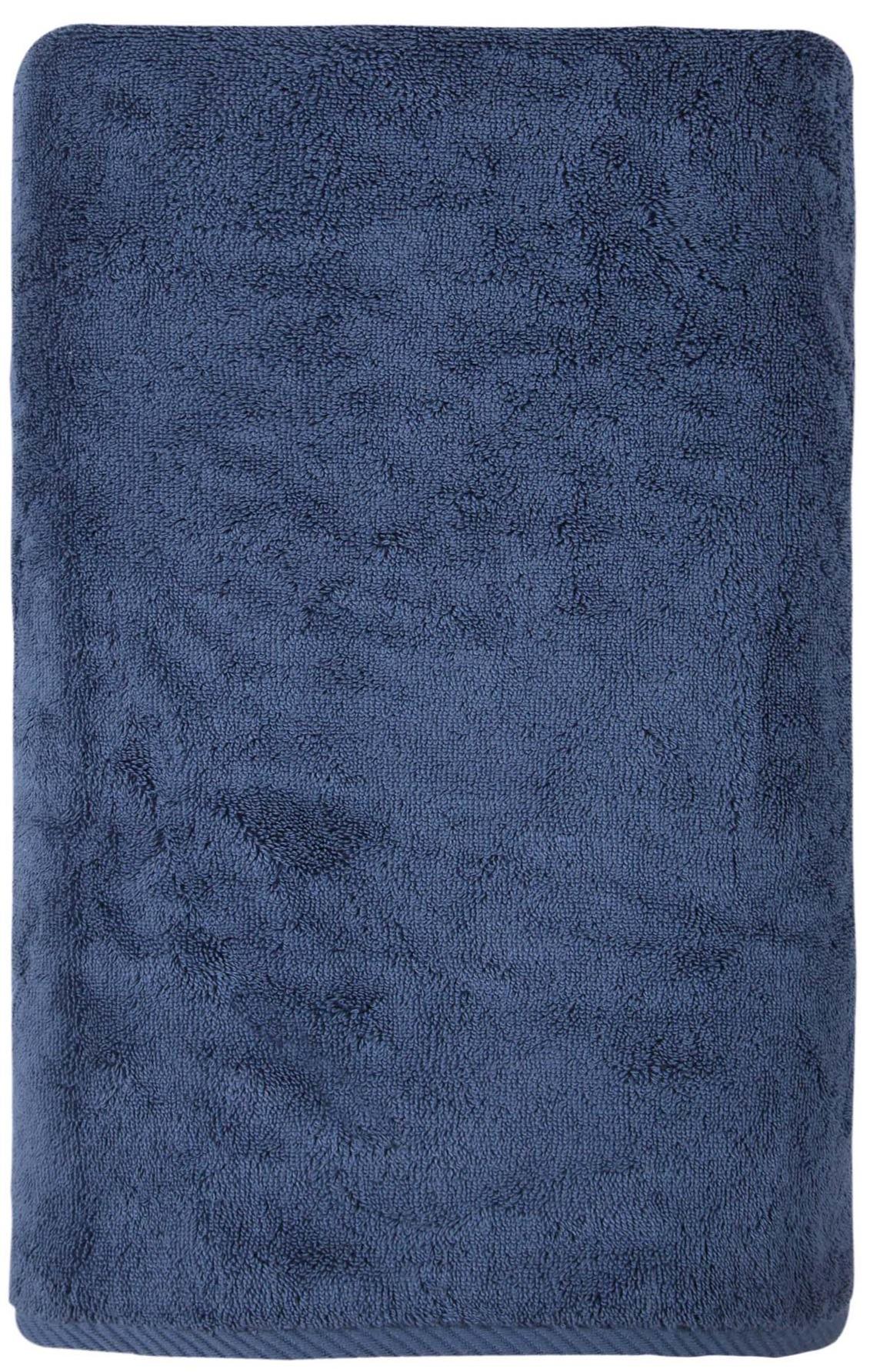 Navy Blue Turkish Cotton 40" X 70" Bath Sheet